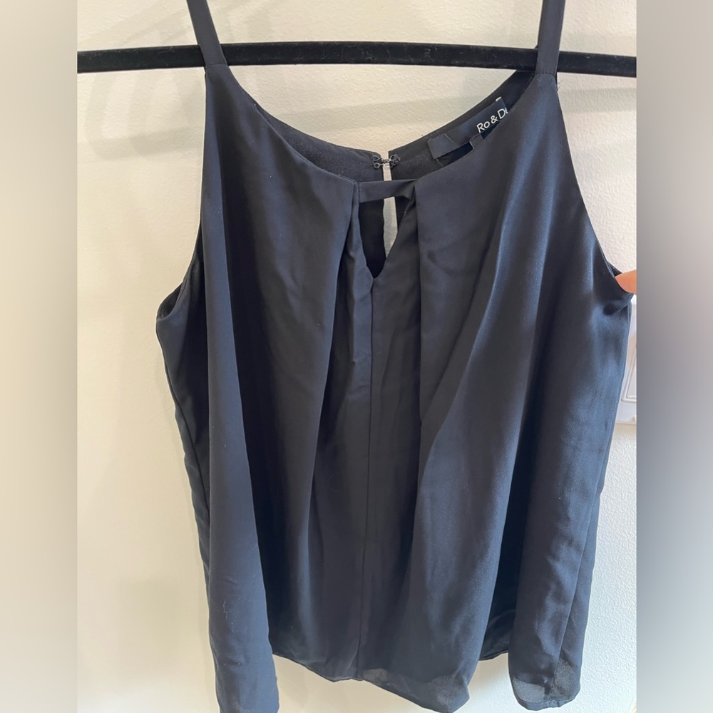 Black Spaghetti Strap Blouse